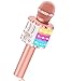 Avaxtt Microfono Karaoke per Bambini, Microfono Bluetooth Altoparlante, Regalo di compleanno per Bambina 3-12 Anni, Karaoke Wireless Giocattolo con Cambio Voce, Ideale per Feste e Giochi Musicali immagine
