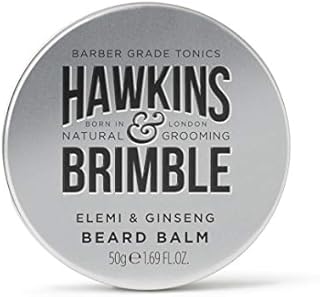 Hawkins & Brimble Beard Balm 50g - Smooth Soft & Manageable Beard Growth Support | with Acclaimed Signature Scent