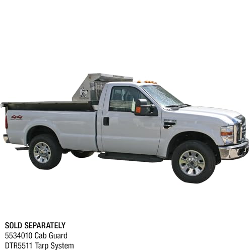 Image of Buyers Products DumperDogg 5534001 8 Foot Steel Dump Body Insert, Stainless Steel W /Corrosion Resistant Powdercoated Frame, Truck Dump Body Insert W /Indicator Kit for 3 /4 Ton or Higher Pickup Truck