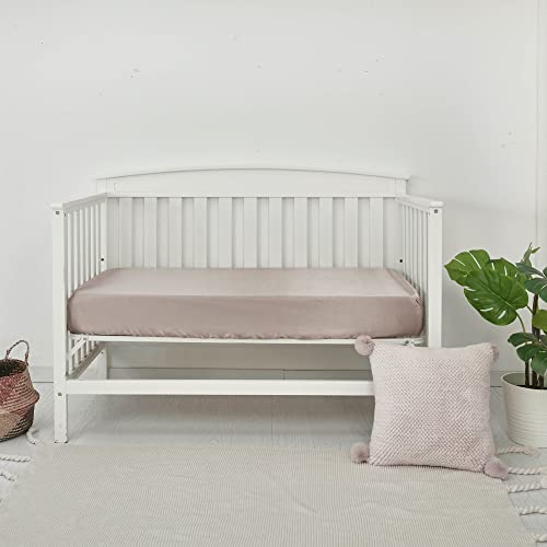 Image of Satin Crib Sheets 2-Pack for Babies & Toddlers - Soft, Gentle on Hair & Skin - Fitted Satin Sheets for Crib or Toddler Mattress