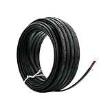 Low Voltage Self-regulating Heating Cable DC 12V Heat Trace Cable Anti-Freeze Protection (65 ft)