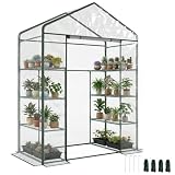 Outsunny Invernadero de Exterior 4 Niveles 143x73x195 cm Transparente