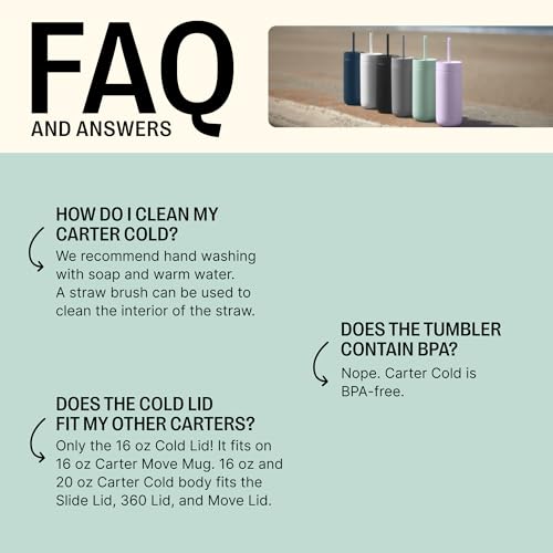 Fellow 20 oz Carter Carry Vacuum Insulated Tumbler for Water Tea, Coffee, Smoothies, & more, Stainless Steel - Image 2
