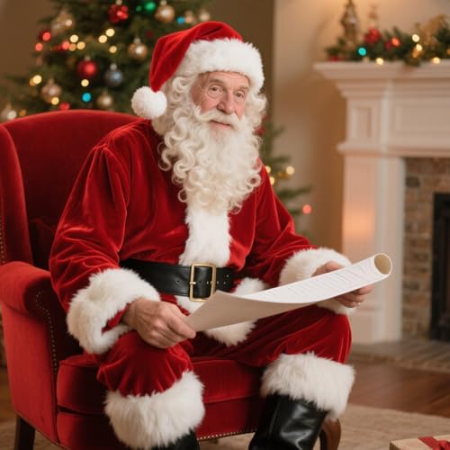 Costume de Père Noël en version combinaison intégrale pour rassemblements - 2