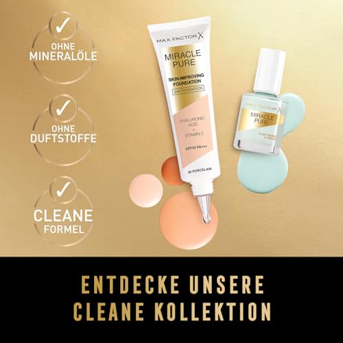 Foto von Max Factor Miracle Pure Nail Colour, Fb. 205 Nude Rose, veganer Nagellack, lang anhaltend, schnell trocknend, 12 ml