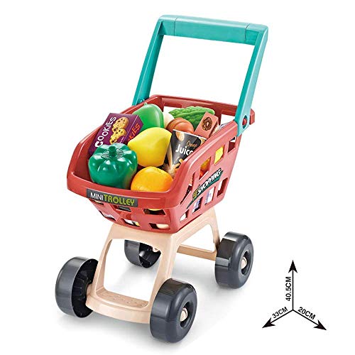 Image of LONGMIRE Plastic 42 Pcs Big Size Kitchen Playset | Musical & Light Kitchen Set Toy for Kids with Sound and Accessories Set for 4 Year Old (New Home Supermarket Set)