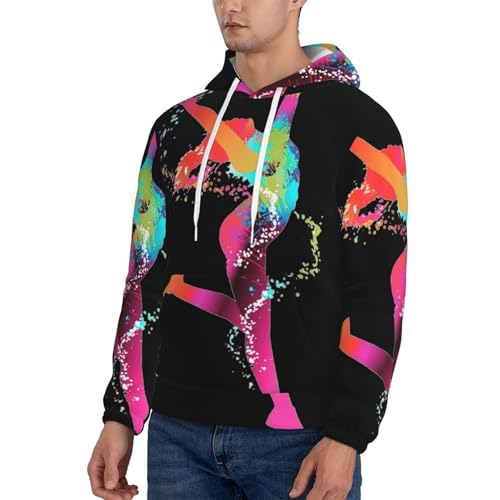 Pull à capuche athlétique homme chaud tailles S à 4X coupe ample - 2