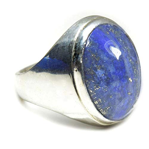 Bague Lapis Lazuli homme argent précieux à offrir en cadeau d'anniversaire ou célébration