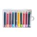 10 Pcs Replacement Refill Refill Cartridge 10 Colors Storage in Clear Box for Student Travel