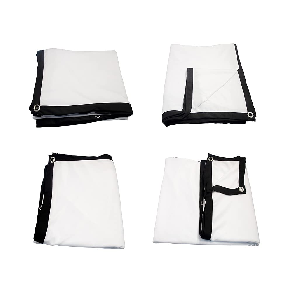 Schermo per proiettore HD da 100 Pollici 16: 9 Schermo da Interno per Esterno Portatile Pieghevole per Film Schermo per Supporto Home Theater Proiezione su Due Lati - Tenda Morbida addensata