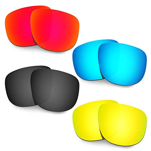 Verres Oakley Holbrook R OO9377 lentilles de rechange rouge bleu noir or