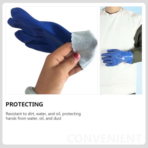 Guantes de PVC industriales para protección de manos en la construcción 3