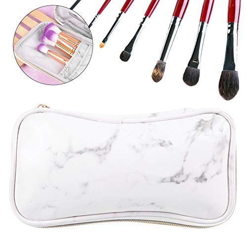 Travel Cosmetic Case,Zipper Makeup Brushes Bag,Marble Makeup Bag Storage Cosmetic Bag,Professional Multi functional Cosmetic Bag Handbag for Travel Home2