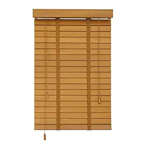 Jolan Window Blinds,Wooden Blinds,Thermal Insulation,Blackout Drawstring Blinds,Dark Oak,Indoor/Outdoor,Smooth,No Burrs,90x120cm/35.5x47in