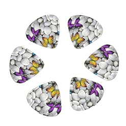 Ensemble de 12 médiators de guitare en pierre de papillon coloré pour guitare acoustique, guitare électrique… - Les Beatles, Paul McCartney, John Lennon, RIngo Starr, George Harrison Ensemble de 12 médiators de guitare en pierre de papillon coloré pour guitare acoustique, guitare électrique… – Image 2