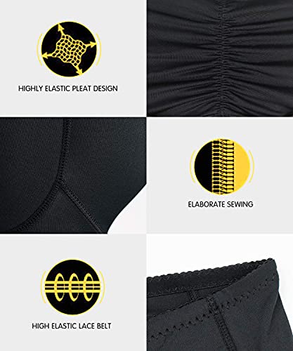NonEcho Men's Padded Briefs Boxer Underwear Tummy Control Shorts High Waist Body Shaper Enhance Butt Lifter Shapewear Abdomen3