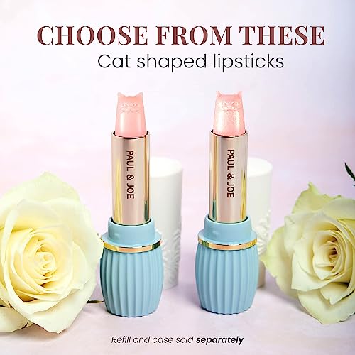 Paul & Joe Pearl Lip Stick Refill Only, Case Sold Separately, Cat-Shaped Glossy Light Pink Lipstick, Moisturizing Lip Care With Shea Butter And Jojoba Oil, 402 Pearl Lipstick, 0.10 Oz #TOP7