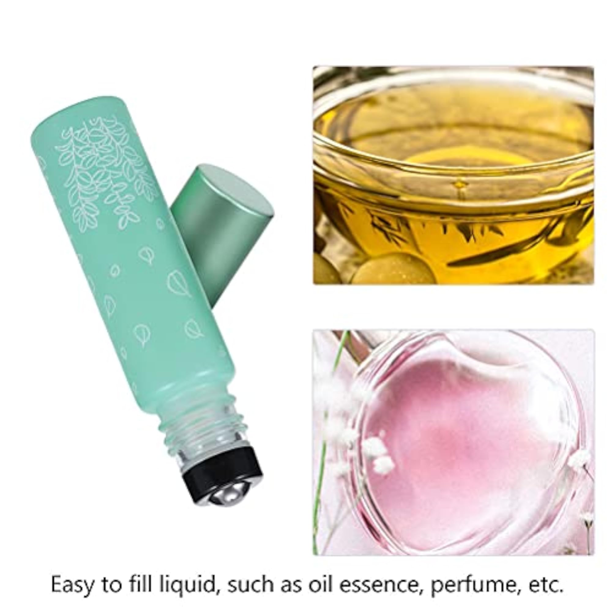 5Pcs Printing Roll-On Bottles for Essential Oils