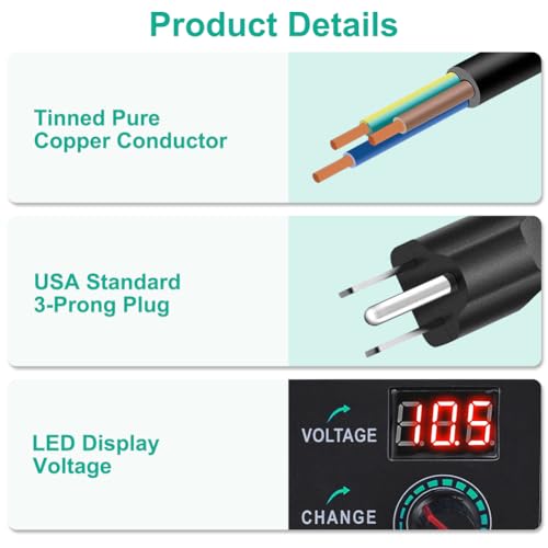 Wefomey WEFOMEY-76D595DA-5AD7-434D-AC58-9C2BB397C230 Universal Power Supply 3V~24V 3A 72W Adjustable Variable Ac/Dc Adapter Charger thumb #5