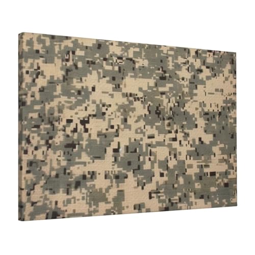 Impression sur toile de camouflage numérique armée poster mural HD pour salon 40x60 cm
