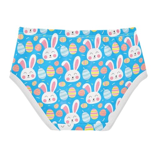 Cotton Toddlers Underwear Floral Cute Rabbits Easter Eggs Blue Girl Panties Cute Animal Briefs Underpants 2t2