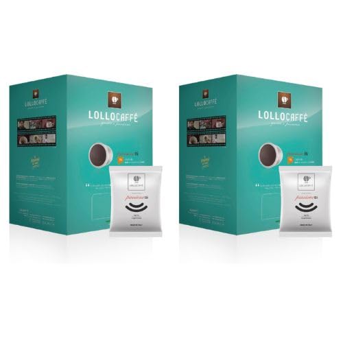 150 Cialde Capsule Caffe LOLLO BIDOSE 14g Espresso Point miscela NERA compatibili per macchine Lavazza Nims - 2 Cartone 75 Capsule da 14g - 300 caffe -