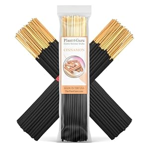 Cinnamon Exotic Incense Sticks 7 Inch – Bulk 1 Bundle 85 to 100 Sticks – Natural 7″ Long Lasting Aroma That Burns for 30 to 45 Minutes.