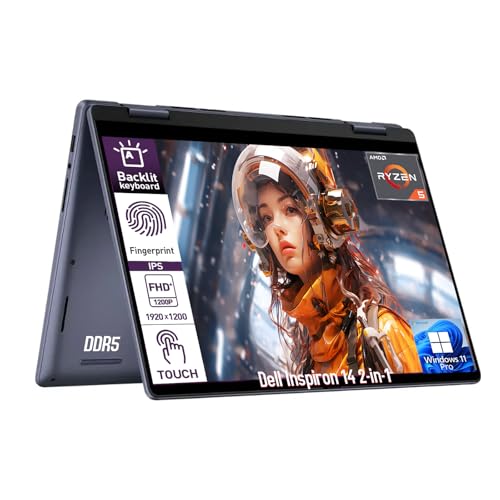 Dell Inspiron 14 2-in-1 laptop with 14" FHD+ touch display