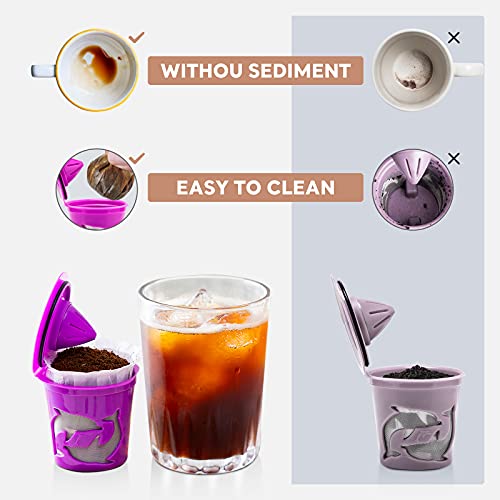 Brbhom Disposable Filters Paper K Carafe Filter Cups K Carafe Pods Compatible Paper-(100 Filters) (White) (White3/Small) #TOP6