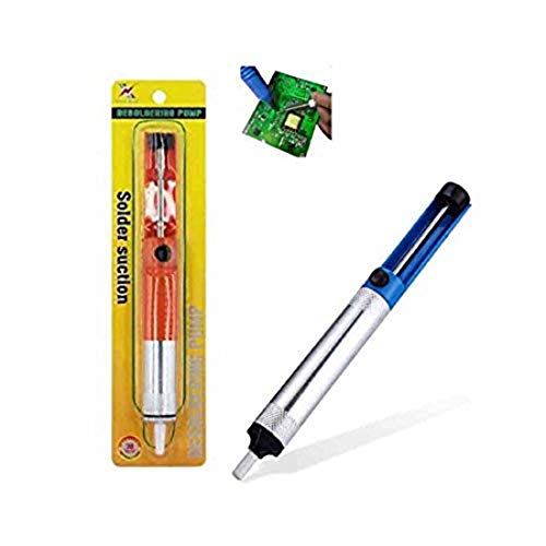Image of DIY Crafts Pack Of 1 With Soldering Gun., Random, Solder Sucker Desoldering Vacuum Pump Solder Removal To (Pack Of 1 With Soldering Gun., Random)