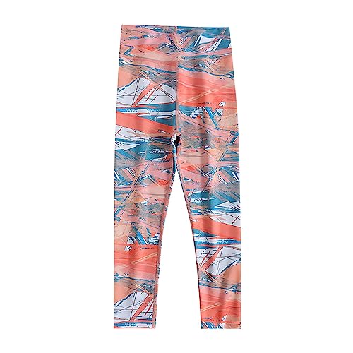 Girls Printed Leggings Ankle Length Athletic Yoga Pants Spring Soft Comfortable Legging Casual Stretchy Tights