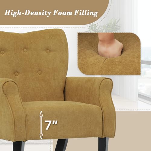 Sillón Plegable Cómodo Amarillo miniatura 6