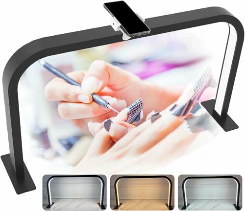 Lampe LED demi-lune pour table de manucure avec support réglable - 2