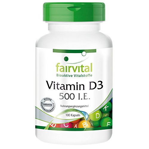 Vitamine D3 capsules 500 IU - HOOG GEDOSEERD - 100 capsules - cholecalciferol