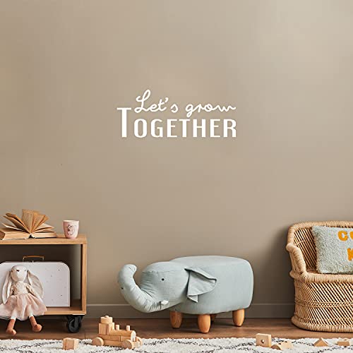 Vinilo decorativo para pared con frase positiva 10" x 25"