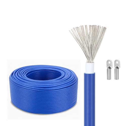 UL1672 Cable Eléctrico Doble Aislamiento 18/20/22 AWG, Resistencia 105°C, 300V, 100 Ft, Conductor Trenzado De Cobre Estañado, Cable Electrónico Flexible Apto Para Baterías(100ft,20AWG)