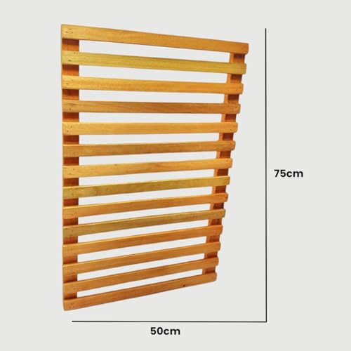 Jardim Vertical Madeira 75 x 50 Modular 1 Unid Horta Treliça