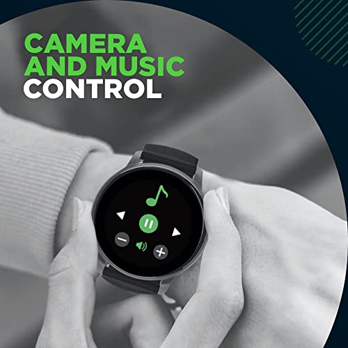 SYSKA-SW200-Smart-Watch-100-Cloud-Customizable-Watch-Faces-Smart-Notifications-for-Calls-SMS-WhatsappBattery-Runtime-Upto-10-Days-Space-Black