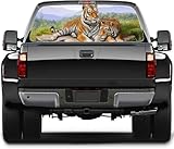 MARKXRAP Adhesivo de Vinilo 3D para Ventana Trasera de Coche, Apto para Coches, SUV, Furgonetas y vehículos Todoterreno, 65x22 Inch