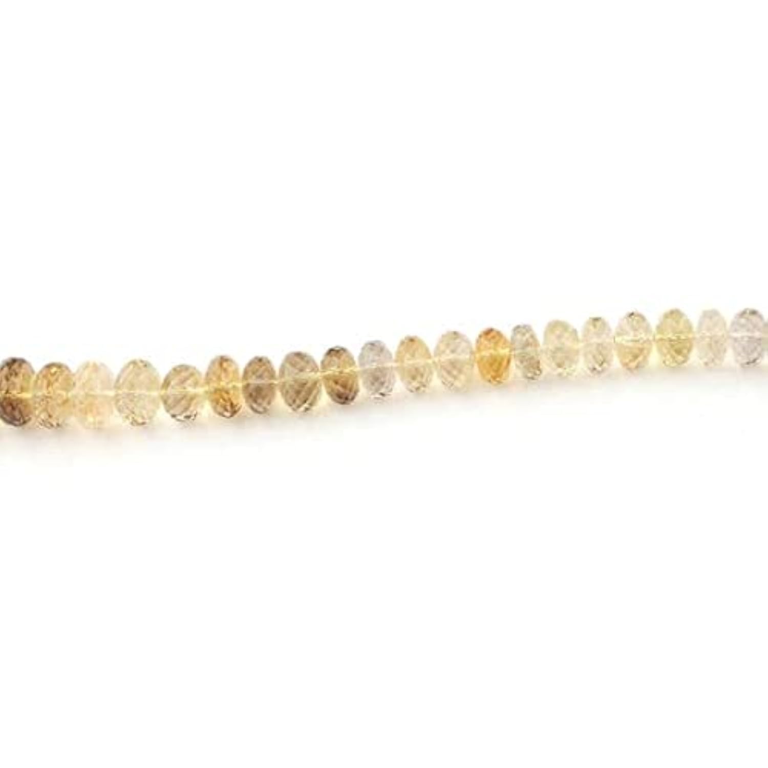 Citrine Faceted Rondelles SB4278 perles briolettes de qualité supérieure de 10mm pour joaillerie