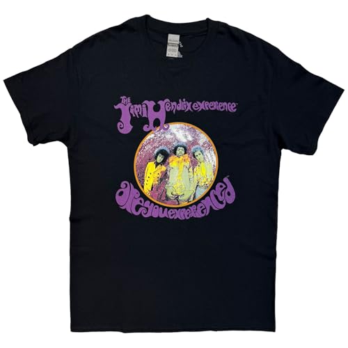 Image of Jimi Hendrix Unisex Adult Are You Experienced T-Shirt (XL) (Black)