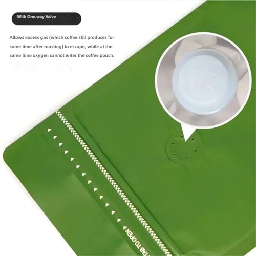 Bolsas de café con válvula azul mate que evitan la pérdida de aroma 4
