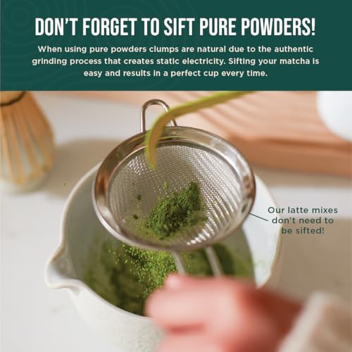 Jade Leaf - Traditional Matcha Starter Set - Organic Ceremonial Grade Matcha Green Tea Powder, Bamboo Whisk (Chasen), Bamboo Scoop (Chashaku), Stainless Steel Sifter, Preparation Guide