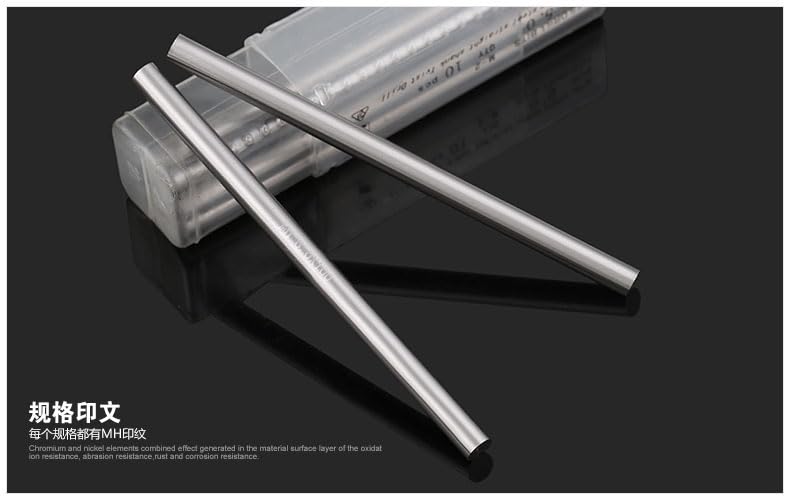 Precision Round Turning Straight Handle high Speed Steel Metric Tool Round Rod Punch pin 8-13.0*100mm DIY White Steel Knife - (Dimensions: M8.2X100 3pcs)