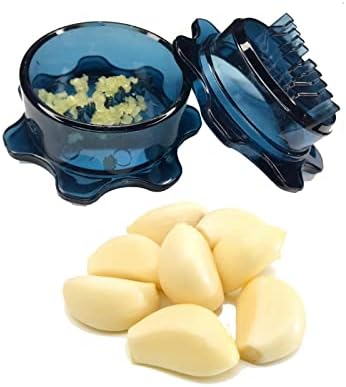 Angel’s Peel Lounge 3-Piece Garlic Mincer Set - Includes Mincer, Silicone Peeler & Cleaning Brush (Green)