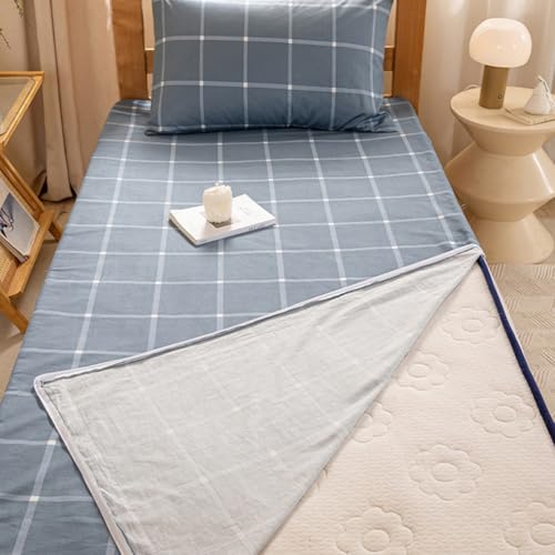 Japoński pokrowiec na materac podłogowy z nadrukiem w rozmiarze queen size, nadaje się do prania, futon z zamkiem błyskawicznym, pyłoszczelna mata ochronna, pokrowiec na poduszkę do spania na kemping