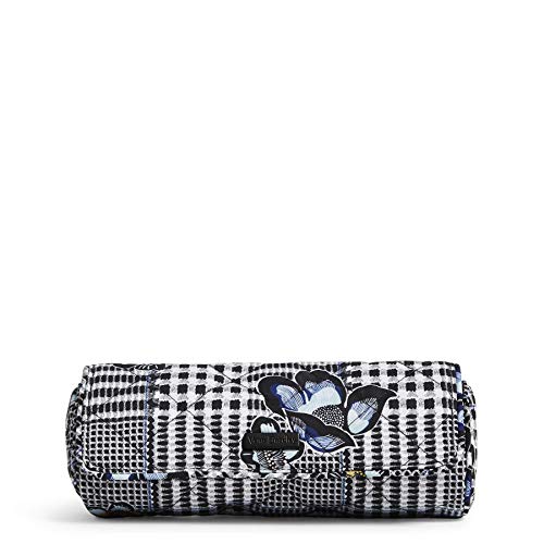 Vera Bradley Women's Performance Twill On a Roll Makeup Brush & Pencil Case Bag, Bedford Plaid, One Size