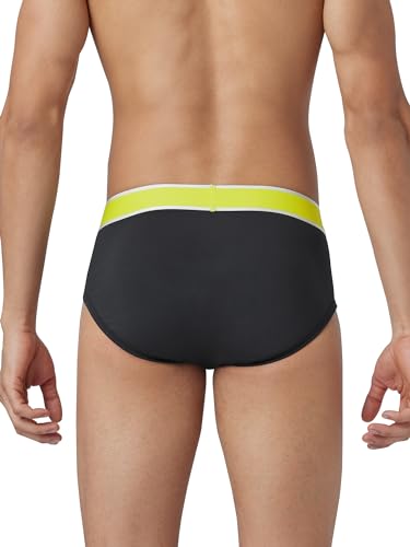 Image of XYXX Men's Dynamo & Volt Tencel Micromodal Regular Fit Solid Antimicrobial Briefs with No Marks Waistband (Pack of 3)
