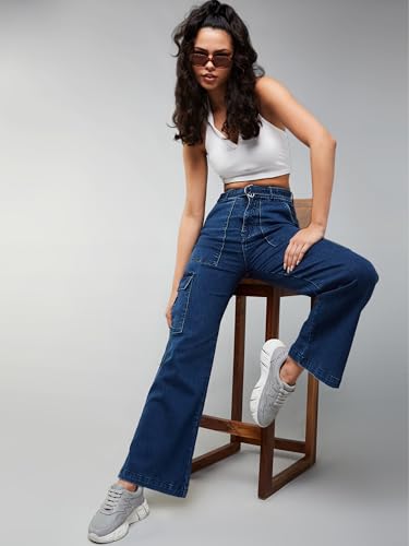 Jean stretch à jambe large Dolce Crudo pour femme - 6