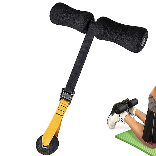 Strap Attrezzi per Addominali,Cintura di Allenamento Addominali,Attrezzatura Palestra,Assistente Portatile Sedersi,Attrezzi Palestra Casa Glutei e Gambe Treno,Squat Spagnoli,Allenamento Addominale